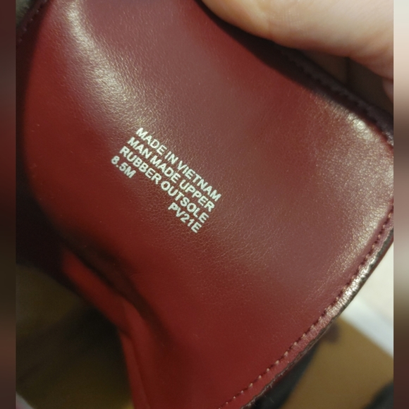 Ruby red glitter Michael Kors combat boots - Picture 5 of 6